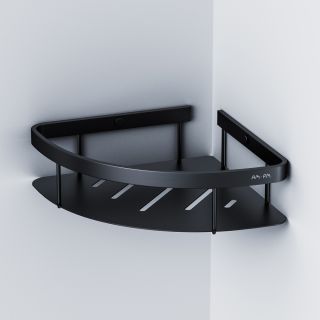 Полка для душа угловая Am.Pm Sense L чёрный матовый A7454122